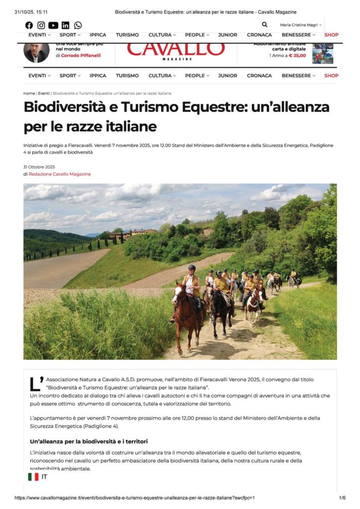 Biodiversità e Turismo Equestre_ un’alleanza per le razze italiane - Cavallo Magazine_Pagina_1